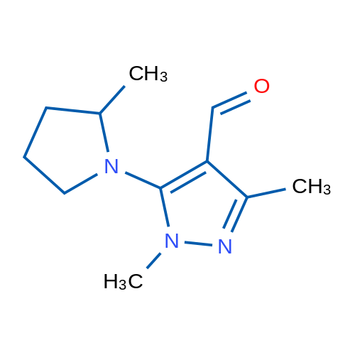 1,3-Dimethyl-5-(2-methylpyrrolidin-1-yl)-1h-pyrazole-4-carbaldehyde 1g
