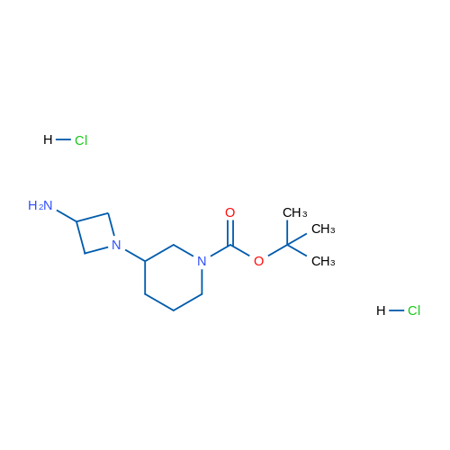 tert-Butyl 3-(3-aminoazetidin-1-yl)piperidine-1-carboxylate dihydrochloride 1g