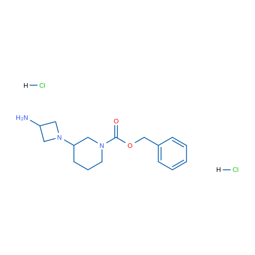 Benzyl 3-(3-aminoazetidin-1-yl)piperidine-1-carboxylate dihydrochloride 1g