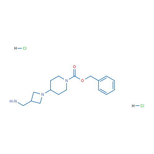 Benzyl 4-(3-(aminomethyl)azetidin-1-yl)piperidine-1-carboxylate dihydrochloride 1g