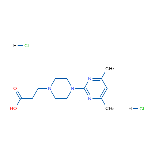 3-(4-(4,6-Dimethylpyrimidin-2-yl)piperazin-1-yl)propanoic acid dihydrochloride 1g