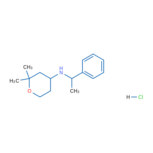 2,2-Dimethyl-N-(1-phenylethyl)tetrahydro-2H-pyran-4-amine hydrochloride 5g