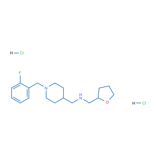 1-(1-(2-Fluorobenzyl)piperidin-4-yl)-N-((tetrahydrofuran-2-yl)methyl)methanamine dihydrochloride 1g