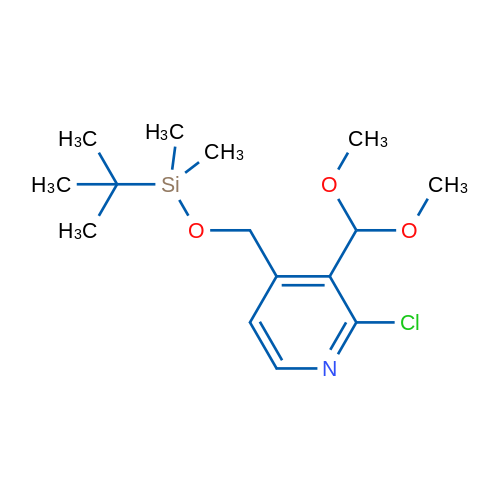 4-(((tert-Butyldimethylsilyl)oxy)methyl)-2-chloro-3-(dimethoxymethyl)pyridine 1g
