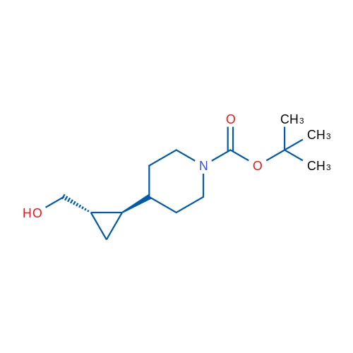 tert-Butyl 4-((1R,2S)-2-(hydroxymethyl)cyclopropyl)piperidine-1-carboxylate 1g