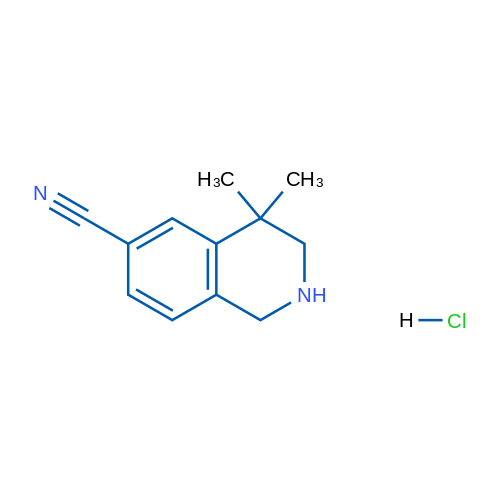 4,4-Dimethyl-1,2,3,4-tetrahydroisoquinoline-6-carbonitrile hydrochloride 1g