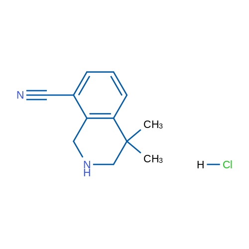 4,4-Dimethyl-1,2,3,4-tetrahydroisoquinoline-8-carbonitrile hydrochloride 1g