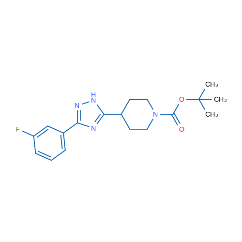 tert-Butyl 4-(3-(3-fluorophenyl)-1H-1,2,4-triazol-5-yl)piperidine-1-carboxylate 1g