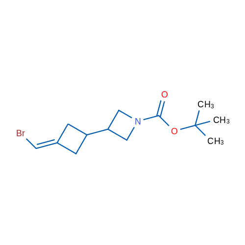 tert-Butyl 3-(3-(bromomethylene)cyclobutyl)azetidine-1-carboxylate 250mg