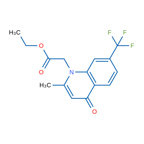 Ethyl 2-(2-methyl-4-oxo-7-(trifluoromethyl)quinolin-1(4H)-yl)acetate 1g