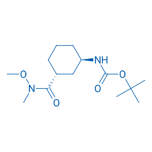 tert-Butyl trans-3-(N-methoxy-N-methylcarbamoyl)-cyclohexylcarbamate 1g