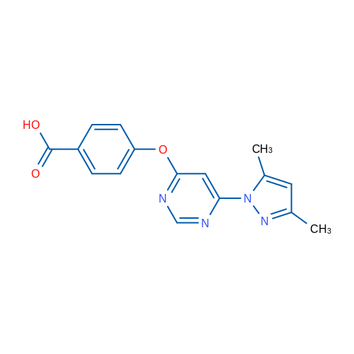 4-((6-(3,5-Dimethyl-1H-pyrazol-1-yl)pyrimidin-4-yl)oxy)benzoic acid 1g