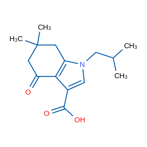 1-Isobutyl-6,6-dimethyl-4-oxo-4,5,6,7-tetrahydro-1H-indole-3-carboxylic acid 1g