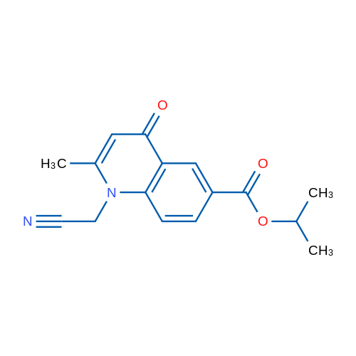 Isopropyl 1-(cyanomethyl)-2-methyl-4-oxo-1,4-dihydroquinoline-6-carboxylate 1g