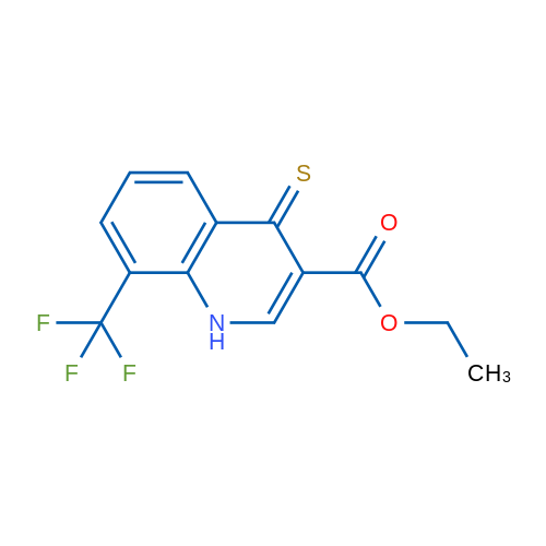 Ethyl 4-thioxo-8-(trifluoromethyl)-1,4-dihydroquinoline-3-carboxylate 1g