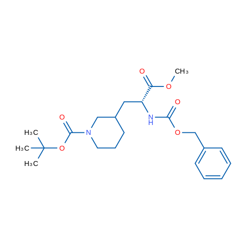 tert-Butyl 3-((R)-2-(((benzyloxy)carbonyl)amino)-3-methoxy-3-oxopropyl)piperidine-1-carboxylate 1g
