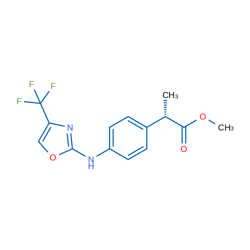 (S)-Methyl 2-(4-((4-(trifluoromethyl)oxazol-2-yl)amino)phenyl)propanoate 1g