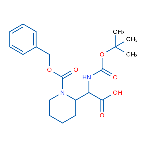 2-(1-((Benzyloxy)carbonyl)piperidin-2-yl)-2-((tert-butoxycarbonyl)amino)acetic acid 1g