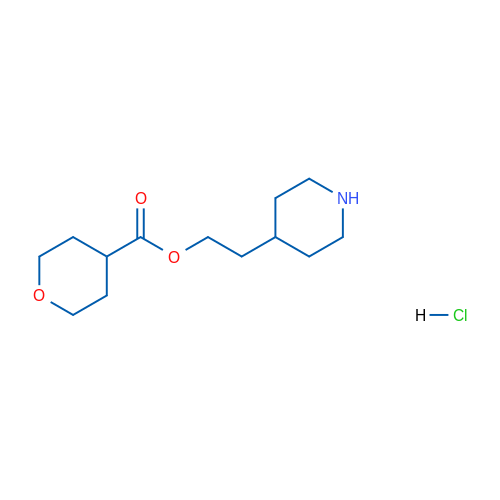 2-(Piperidin-4-yl)ethyl tetrahydro-2H-pyran-4-carboxylate hydrochloride 5g