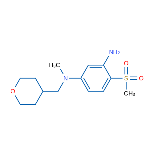 N1-Methyl-4-(methylsulfonyl)-N1-((tetrahydro-2H-pyran-4-yl)methyl)benzene-1,3-diamine 1g
