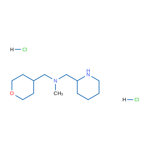 N-Methyl-1-(piperidin-2-yl)-N-((tetrahydro-2H-pyran-4-yl)methyl)methanamine dihydrochloride 5g