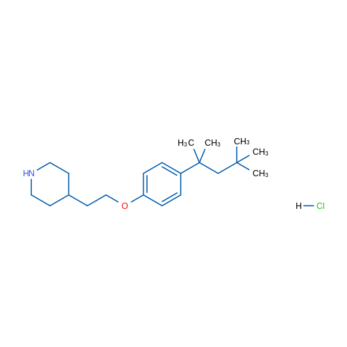 4-(2-(4-(2,4,4-Trimethylpentan-2-yl)phenoxy)ethyl)piperidine hydrochloride 1g