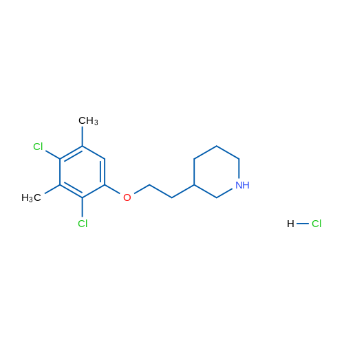 3-(2-(2,4-Dichloro-3,5-dimethylphenoxy)ethyl)piperidine hydrochloride 1g