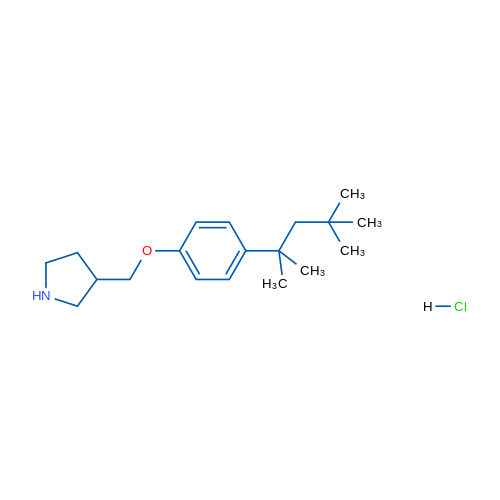 3-((4-(2,4,4-Trimethylpentan-2-yl)phenoxy)methyl)pyrrolidine hydrochloride 5g