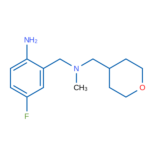 4-Fluoro-2-((methyl((tetrahydro-2H-pyran-4-yl)methyl)amino)methyl)aniline 1g