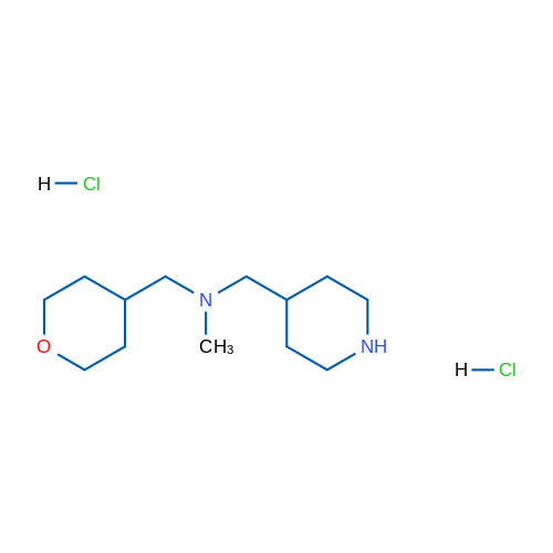 N-Methyl-1-(piperidin-4-yl)-N-((tetrahydro-2H-pyran-4-yl)methyl)methanamine dihydrochloride 5g