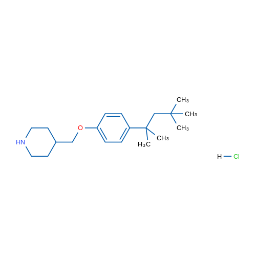 4-((4-(2,4,4-Trimethylpentan-2-yl)phenoxy)methyl)piperidine hydrochloride 1g