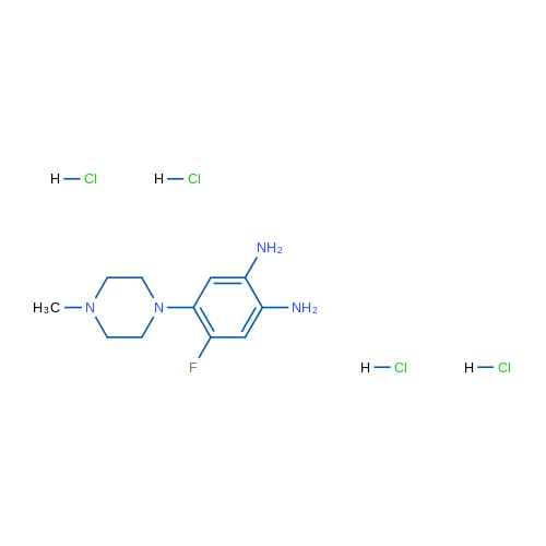 4-Fluoro-5-(4-methyl-piperazin-1-yl)-benzene-1,2-diamine tetrahydrochloride 1g