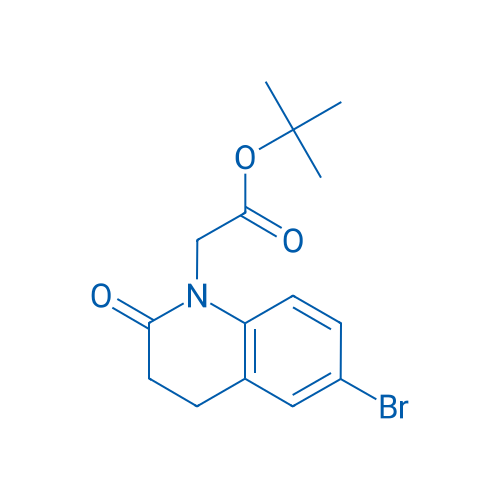 tert-Butyl 2-(6-bromo-2-oxo-3,4-dihydroquinolin-1(2H)-yl)acetate 250mg