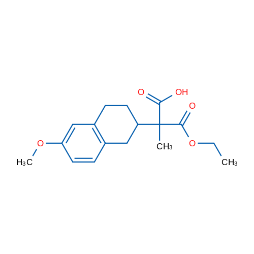 3-Ethoxy-2-(6-methoxy-1,2,3,4-tetrahydronaphthalen-2-yl)-2-methyl-3-oxopropanoic acid 1g