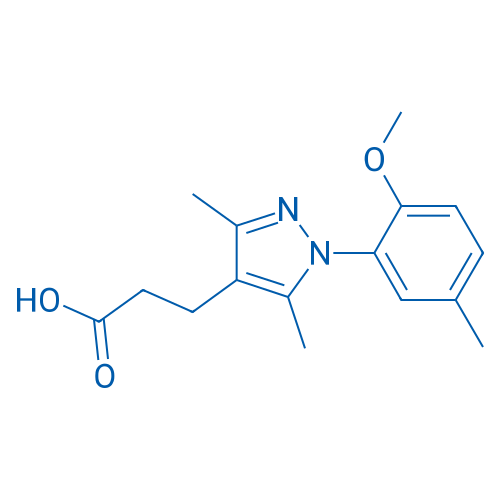3-(1-(2-Methoxy-5-methylphenyl)-3,5-dimethyl-1H-pyrazol-4-yl)propanoic acid 1g