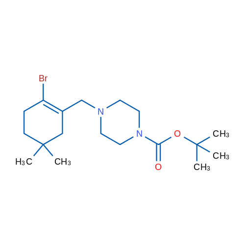 tert-Butyl 4-((2-bromo-5,5-dimethylcyclohex-1-enyl)methyl)piperazine-1-carboxylate 1g