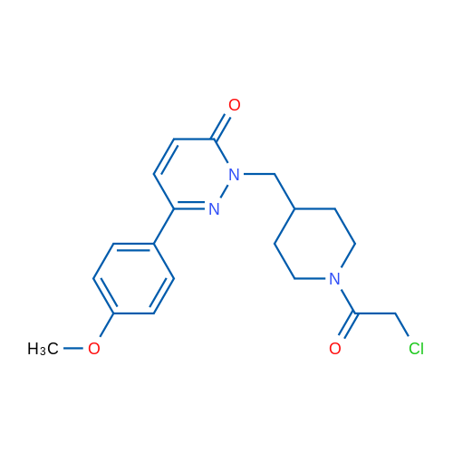 2-((1-(2-Chloroacetyl)piperidin-4-yl)methyl)-6-(4-methoxyphenyl)pyridazin-3(2H)-one 1g