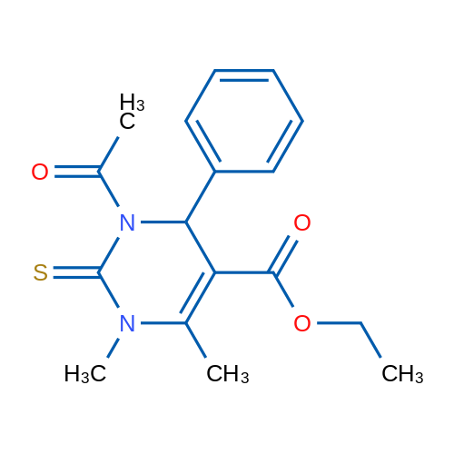 Ethyl 3-acetyl-1,6-dimethyl-4-phenyl-2-sulfanylidene-1,2,3,4-tetrahydropyrimidine-5-carboxylate 1g