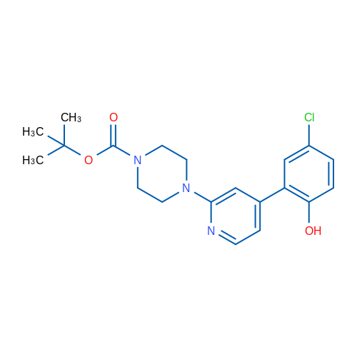 tert-Butyl 4-(4-(5-chloro-2-hydroxyphenyl)pyridin-2-yl)piperazine-1-carboxylate 250mg