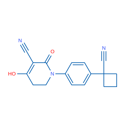 1-(4-(1-Cyanocyclobutyl)phenyl)-4-hydroxy-2-oxo-1,2,5,6-tetrahydropyridine-3-carbonitrile 1g