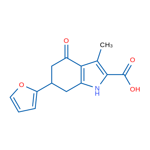 6-(Furan-2-yl)-3-methyl-4-oxo-4,5,6,7-tetrahydro-1H-indole-2-carboxylic acid 1g