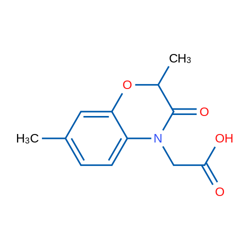 (2,7-DImethyl-3-oxo-2,3-dihydro-4h-1,4-benzoxazin-4-yl)acetic acid 250mg