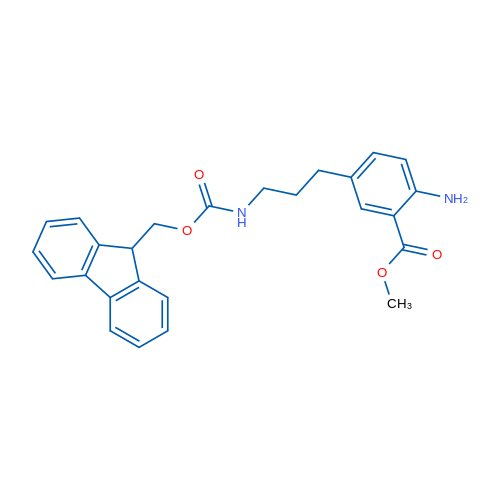 (9H-FLuoren-9-yl)methyl 3-(3-(methoxycarbonyl)-4-aminophenyl)propylcarbamate 250mg