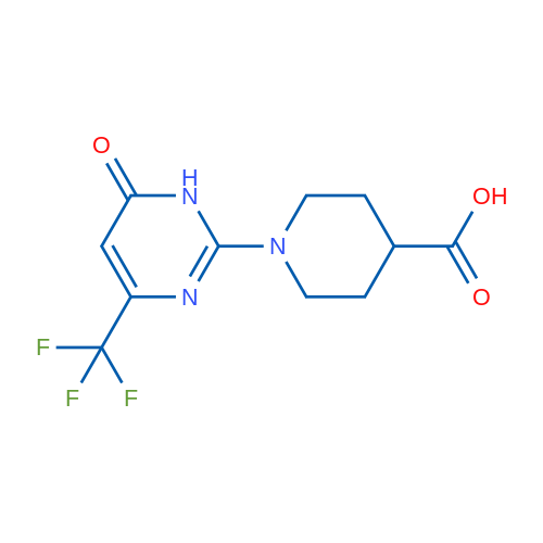 1-(6-Oxo-4-(trifluoromethyl)-1,6-dihydropyrimidin-2-yl)piperidine-4-carboxylic acid 1g