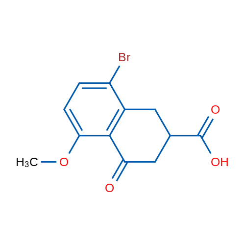 8-Bromo-5-methoxy-4-oxo-1,2,3,4-tetrahydronaphthalene-2-carboxylic acid 1g