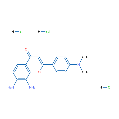 7,8-Diamino-2-(4-(dimethylamino)phenyl)-4H-chromen-4-one trihydrochloride 1g