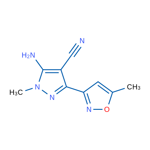 5-Amino-1-methyl-3-(5-methylisoxazol-3-yl)-1H-pyrazole-4-carbonitrile 1g
