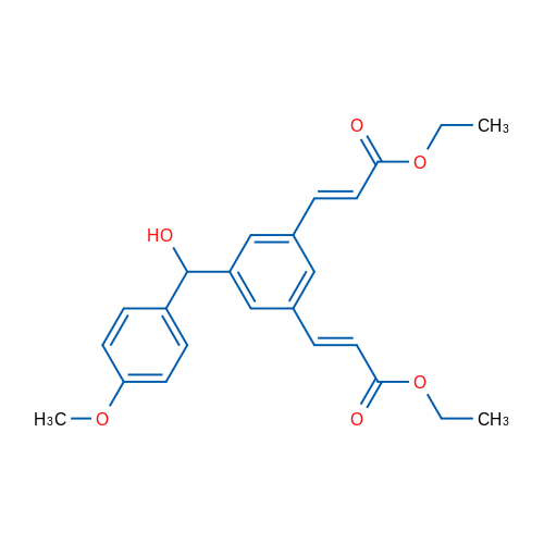 (2E,2'E)-Diethyl 3,3'-(5-(hydroxy(4-methoxyphenyl)methyl)-1,3-phenylene)diacrylate 1g