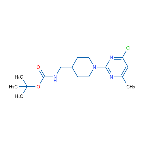 tert-Butyl ((1-(4-chloro-6-methylpyrimidin-2-yl)piperidin-4-yl)methyl)carbamate 1g