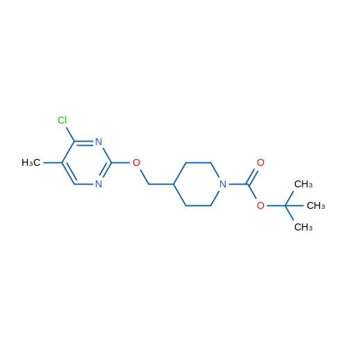 tert-Butyl 4-(((4-chloro-5-methylpyrimidin-2-yl)oxy)methyl)piperidine-1-carboxylate 1g